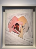 "The Kiss", an often repeated theme in Picasso's work.  This one was unfamiliar to me and was in the same room with the Yam figure.