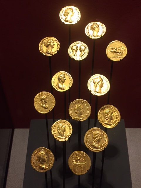 Roman emperors also placed their family members on coins meant to convey to the empire how women were supposed to appear and behave. Sometimes they even depicted their ancestors as gods which would make them sons of gods.